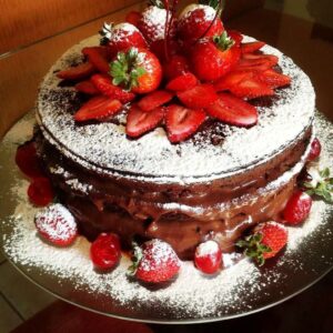 Alternative view of Strawberry Cake From 5* Hotel